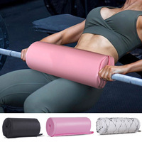 Coussin en mousse de cuir antidérapant pour haltères, banc de musculation, barre de musculation