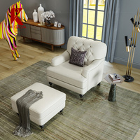 Canapé simple à boutons de conception européenne, mobilier de salon moderne, ensembles de canapés en tissu uniques pour une utilisation multi-espaces
