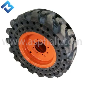 Alta qualidade 10-16.5 roda soild pneu para ghel bobcats vassoura