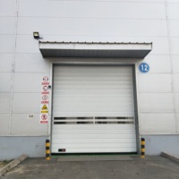 Puerta de Almacén Moderna de Alta Calidad, de Aluminio, con Diseño de Enrollado Rápido en Espiral, Resistente al Viento, de Alta Velocidad y Lujo