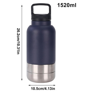 Free Sample Pet <b>Dog's</b> Water <b>Bottle</b> Single Wall Stainless Steel Vacuum Portable Pet Food Storage in Stock - Product Image 3