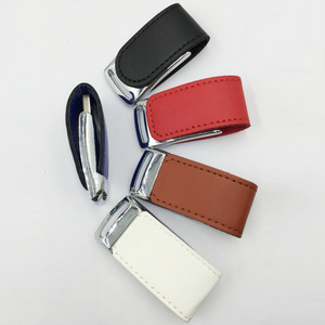 แฟลชไดรฟ์หนังแบบ USB <span class=keywords><strong>ราคา</strong></span>โรงงาน ความเร็วสูง รับทำโลโก้ ปากกาไดรฟ์หนัง USB - Product Image 4