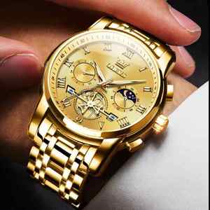 Offre Spéciale OLEVS 2859 mode hommes montres échelle romaine cadran montre-bracelet pour hommes en acier inoxydable Quartz étanche lumineux 2025 - Product Image 2