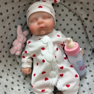 OtardDolls Muñeca bebé Reborn de silicona de 8 pulgadas, realista, suave y elástica, figura de juguete para adolescentes - Product Image 1