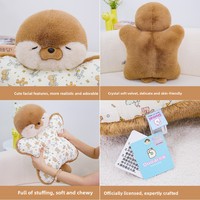 Nouvelle Peluche Super Douce en Forme de Phoque, Coussin de Dessin Animé et Coussin de Poignet, Poupée en Polyester Style Douyin Authentique
