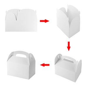 Phong cách phổ biến tái chế sinh thái thân thiện trắng điều trị đầu hồi tông hộp giấy với xử lý - Product Image 3