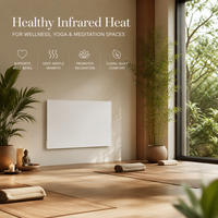 Panneau chauffant infrarouge 700W, ultra-plat 18mm, montage mural encastré pour intérieurs design, contrôle WiFi intelligent, radiateur silencieux IP44