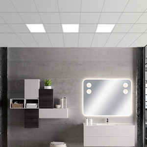 แผงไฟ LED ติดพื้นผิว48W 600x600มม. เพดานประหยัด6500K อะลูมิเนียม CRI80ต่ำสไตล์การออกแบบที่ทันสมัยสำหรับโรงแรม - Product Image 3