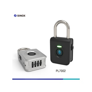 Serrure électronique à empreintes digitales de qualité supérieure avec logo personnalisé, cadenas à empreintes digitales robuste - Product Image 1