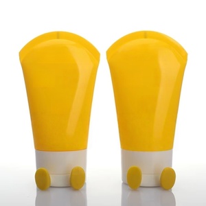 Wholesale Lovely Beauty Packaging 50ml <b>Plastic</b> Cosmetic Cute Shape <b>Tube</b> With Baby Foots Flip Top Cap For Hand Cream Sunscreen - Product Image 4