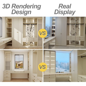 <span class=keywords><strong>Armoire</strong></span> de rangement pliable à portes coulissantes en bois blanc brillant de luxe sur mesure, armoires modernes pour chambre à coucher, placard à vêtements - Product Image 5