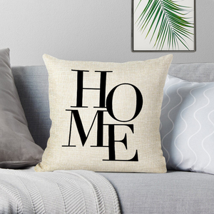 Federa decorativa creativa lettera bianca nera per divano auto biancheria per la casa su misura federa - Product Image 2