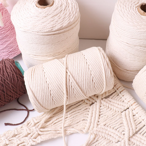 2026 nuevo Cordón de macramé KJ 3mm 109 yardas <span class=keywords><strong>cuerda</strong></span> de algodón Natural 100% de alta calidad 33 <span class=keywords><strong>colores</strong></span> <span class=keywords><strong>cuerda</strong></span> trenzada para manualidades DIY - Product Image 4