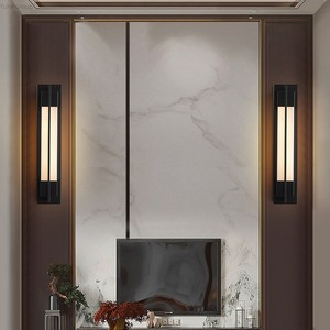 Applique murale LED moderne et simple, à intensité variable, étanche IP65, noir mat, pour salon - Product Image 3