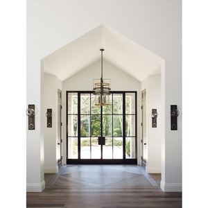 Portes d'entrée <span class=keywords><strong>avant</strong></span> en acier trempé de sécurité de haute qualité Portes en lron forgé <span class=keywords><strong>antirouille</strong></span> pour maisons Porte de jardin - Product Image 6