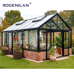 Rogenilan Châu Âu Sang Trọng Hiện Đại Nhôm Sunroom Đúc Sẵn Tất Cả Các Mùa Nhà Kính Ngoài Trời Tán Patio Cửa Trượt - Product Image 6