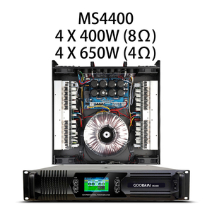 Amplificateur de puissance Gooermi 2U 4 canaux classe H 1000W Amplificateur professionnel pur pour systèmes de sonorisation de scène PA - Product Image 3