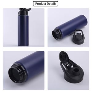 Wholesale Promotion Gift Cycling 600ml <b>750ml</b> Single Wall Sport Flasks Custom Logo Aluminum Water <b>Bottle</b> With Lid - Product Image 2