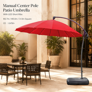 <span class=keywords><strong>Parasol</strong></span> <span class=keywords><strong>de</strong></span> terrasse à poteau latéral, adapté aux présentoirs des concessionnaires, avec positionnement flexible à côté des canapés et des ensembles <span class=keywords><strong>de</strong></span> salle à manger - Product Image 1