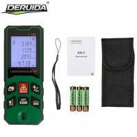 DERUIDA 50 70M Télémètre laser numérique portable, outil de mesure de la distance, de la surface et du volume avec écran LCD, télémètre laser haute précision