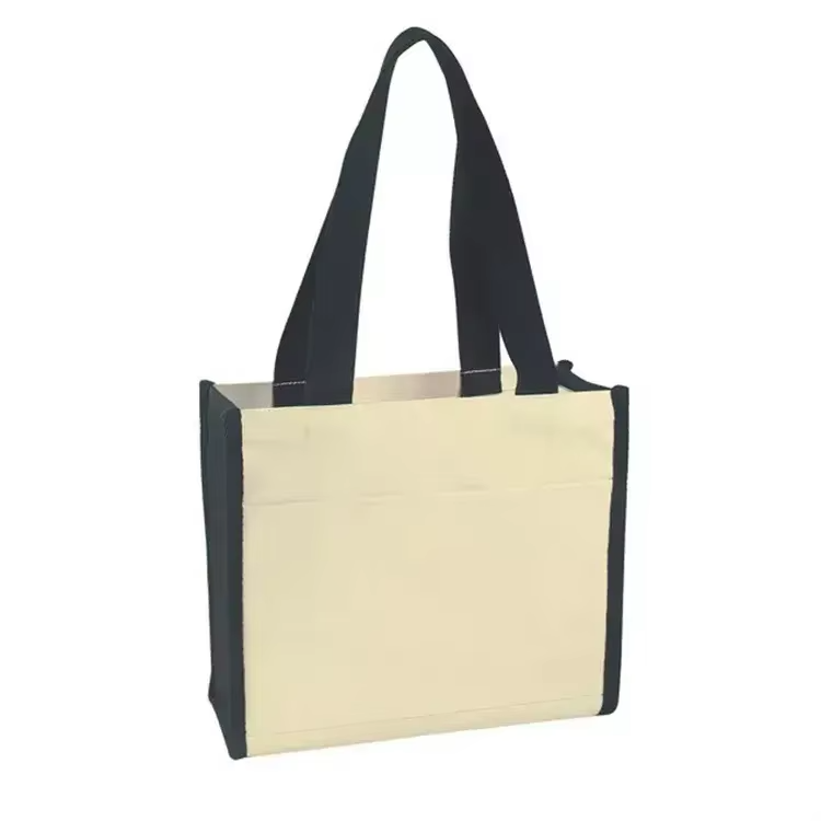 Eco friendly reusable custom logo printed grocery packing organic tote cotton shopping bag