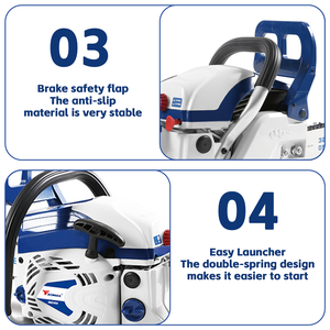 EU Gasoline Easy Start Tootless Chainsaw for Firewood, Yard Use, Farm, Logging, Felling Trees - Product Image 3