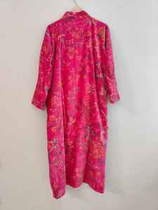 Robe kimono en velours à imprimé animal de la jungle pour femmes, longueur totale, col en V, décontractée d'hiver, mode de luxe, lavable en machine - Product Image 5