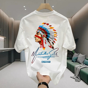 Nuevo DISEÑO DE Camiseta deportiva informal de verano para hombres y mujeres que combina con todo patrón de dibujos animados Delgado precio bajo manga corta al por mayor - Product Image 4