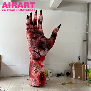 Main de <span class=keywords><strong>squelette</strong></span> humaine réaliste pour Halloween, décoration de maison hantée, main humaine gonflable géante, main prothétique gonflable géante - Product Image 3