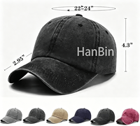 Casquette de baseball unisexe vintage en coton, ajustable, non structurée, couleur unie, effet vieilli, vierge, lavée, avec logo personnalisé