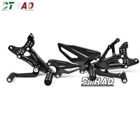 Nouveau kit de repose-pieds arrière réglable CNC pour moto DUCATI Panigale V4 V4S V4R SP 2018 2024, repose-pieds pliables en fibre de carbone et alliage d'aluminium