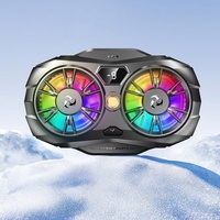 Ventilateur de téléphone MQ pour le gaming et le streaming en direct avec contrôle de température IA, affichage numérique réglable sur 4 vitesses, refroidissement rapide