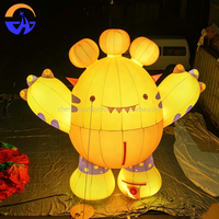 Décoration d'événement d'Halloween en plein air, publicité personnalisée, tissu Oxford, gonflable, dessin animé, modèle de monstre géant, ventilateur intégré, lumière LED