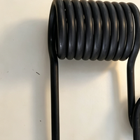 Ressort de torsion sur mesure robuste en acier au carbone oxydé noir pour matériel et machines industrielles