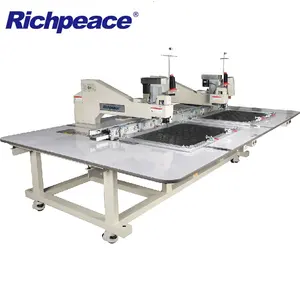 Richpeace اثنين من رؤساء التلقائي ماكينة خياطة المواد الثقيلة