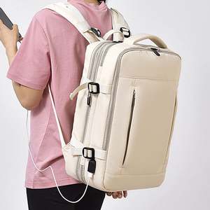 Grand sac à dos de voyage extensible pour hommes, sac d'ordinateur portable professionnel intelligent avec port de charge USB, doublure en polyester - Product Image 2