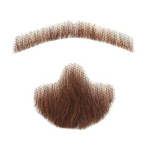 <span class=keywords><strong>Bigote</strong></span> Falso para Hombre, Barba Realista, Pelo Facial de Encaje, Barba de Cabra para Disfraces, Fiesta de Halloween, Cosplay Divertido - Product Image 1
