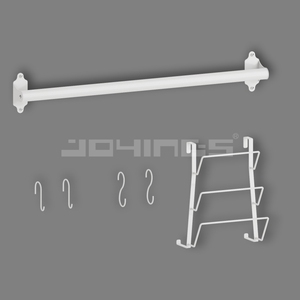 Supports de rangement muraux en métal auto-adhésifs robustes outil de nettoyage organisateur de <span class=keywords><strong>balai</strong></span> pour <span class=keywords><strong>cuisine</strong></span> jardin blanchisserie - Product Image 3