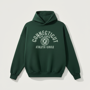 Sudadera con Capucha Unisex Extra Grande de Color Verde Oscuro, 100% Algodón, para Otoño, Sudadera Lisa con Bolsillo para Personalizar con la Marca - Product Image 1
