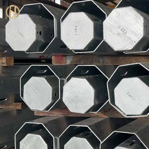 Poste Eléctrico FUTAO, Poste de Telecomunicaciones, Poste Metálico Octagonal de Acero Galvanizado en Caliente con Accesorios Eléctricos - Product Image 2