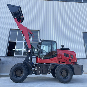 Cargador Frontal de 1.5t, Cargador de Ruedas Multifuncional Hidráulico, Mini Cargador de Ruedas Compacto Articulado con Neumáticos para Césped - Product Image 6