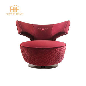 Modern Arm Accent <strong>Chair</strong> Leisure Daybed Living Room <strong>Occasional</strong> Lounge <strong>Chair</strong> Hotel Lobby <strong>pink</strong> Tufted Round Barrel <strong>Chair</strong> - Product Image 3