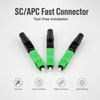 Conector de Fibra Óptica SC APC para Montaje en Campo, Solución para Redes de Telecomunicaciones, Conector Rápido de Fibra Óptica