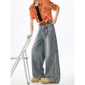 Nouvelle Collection 2026 – Jean Décontracté Homme Hiver Automne, Coupe Large, Polyvalent, Style Streetwear pour Jeunes - Product Image 1