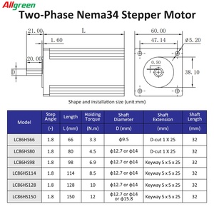 DC30V~110V/AC20V~80V 3/5/6A 3.3/4.5/6.9/8.5/10/12N.m Stepper <b>Motor</b> <b>Controller</b> 2 Phase Nema34 Open Loop Stepper <b>Motor</b> Drivers Kit - Product Image 6