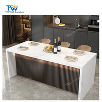 Table de bar miniature en marbre de design moderne pour la maison, meubles de maison