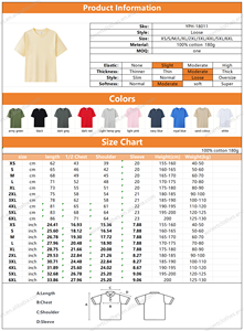 <span class=keywords><strong>T</strong></span>-<span class=keywords><strong>shirt</strong></span> unisexe en coton doux de haute qualité, coupe classique, couleur unie, style basique, pour toutes les saisons, impression personnalisée par le fabricant - Product Image 3