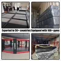 Octogone de boxe MMA standard international surélevé de 13 pieds pour entraînement en salle et ring UFC