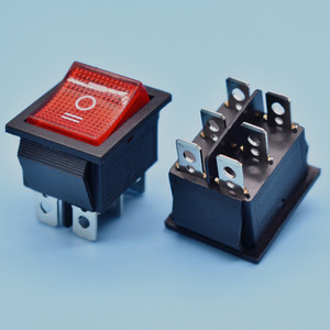 Interruptor Basculante LED KCD4 16A 250V 20A 125V con Certificación IEC CB CE KC ETL, 12v 6 Pines, Lámpara Indicadora Roja con T85 <span class=keywords><strong>r11</strong></span> R4s R19a 1e4 DPST - Product Image 5