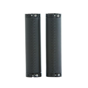 Puños para Manillar de Bicicleta de 22.2mm, de Cuero PU Cosido, Bloqueables, Normales, Impermeables, para Bicicletas de Montaña, Marrón y Negro - Product Image 5